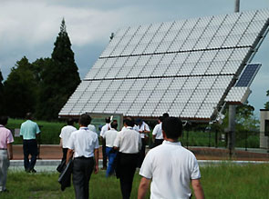 集光型太陽光発電施設見学