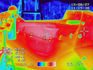 通常錆止め塗装　51.0℃